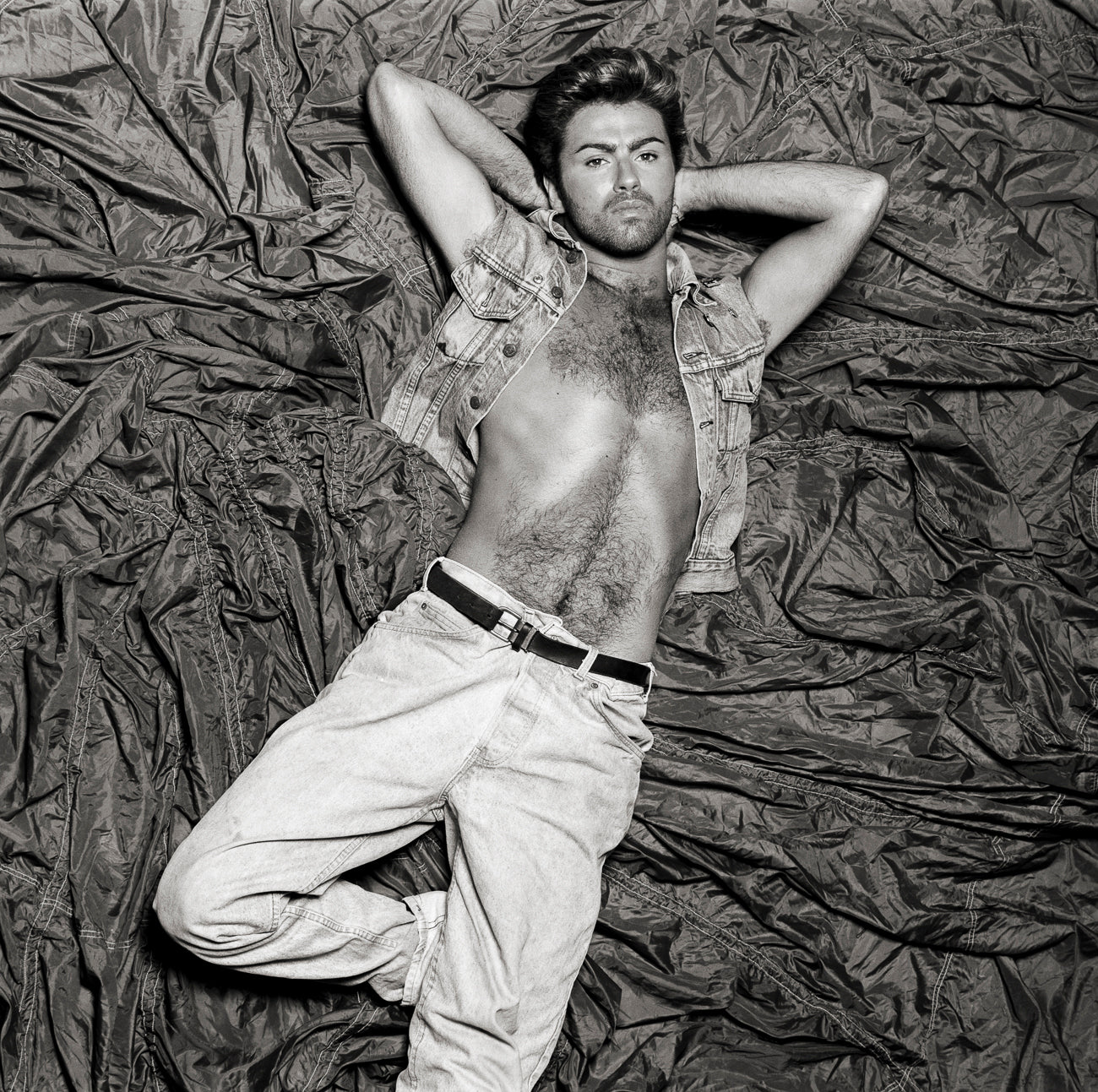 George Michael - Denim On Floor - 1987 - FRAMED