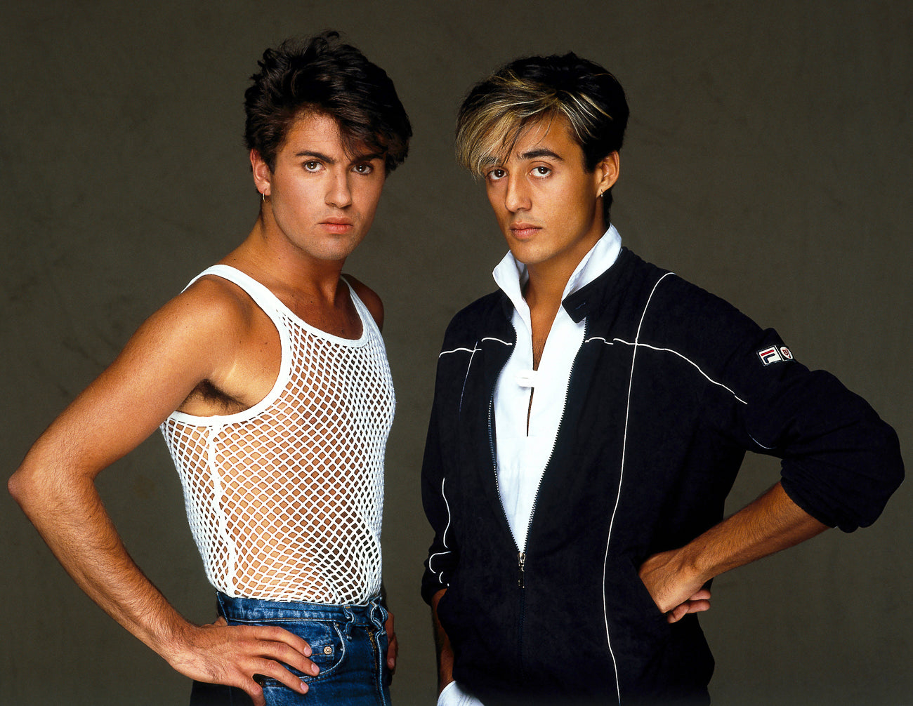Wham - George Michael and Andrew Ridgeley - 1983 - FRAMED