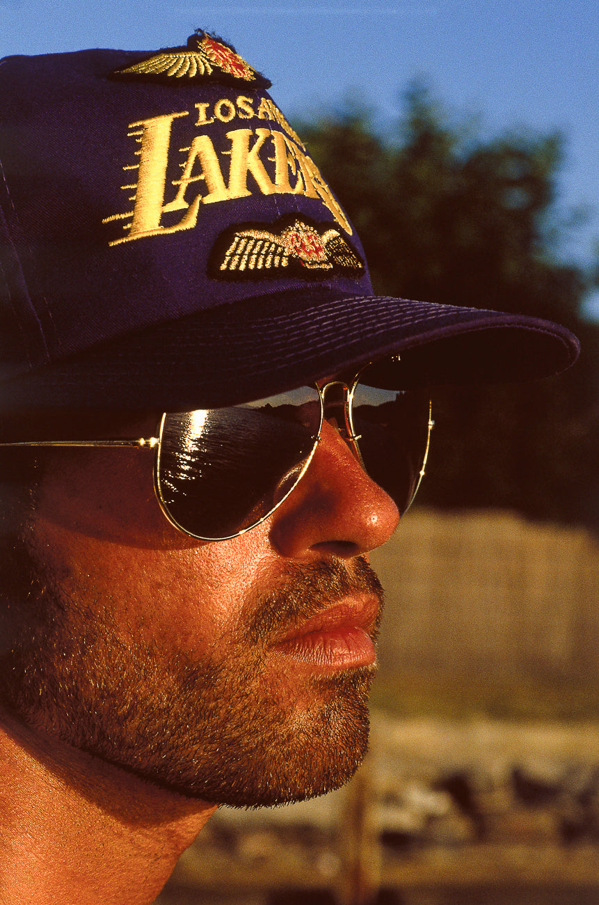 George Michael - St Tropez - Lakers Hat - FRAMED
