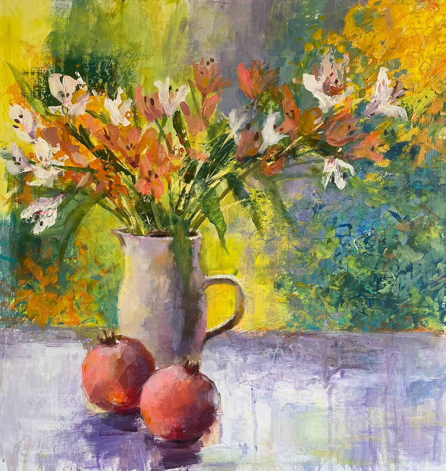 Alstoemeria & Pomegranates