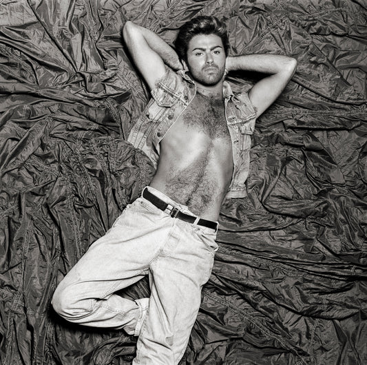 George Michael - Denim On Floor - 1987 - FRAMED