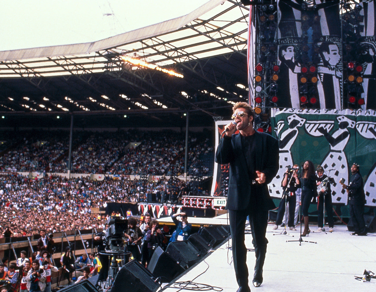 George Michael - Nelson Mandela Concert, Wembley - 1988 - FRAMED