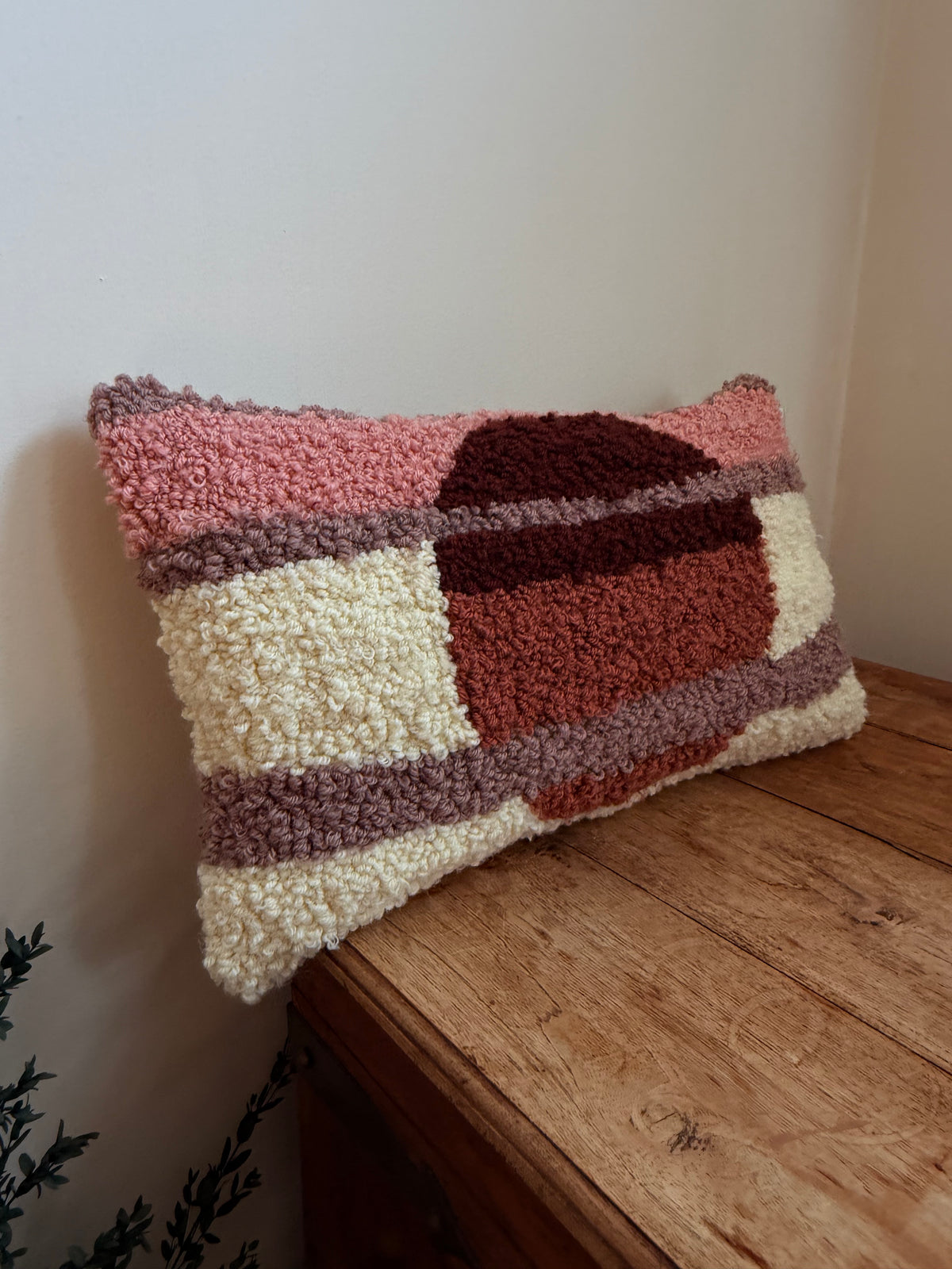 British wool + linen handmade cushions