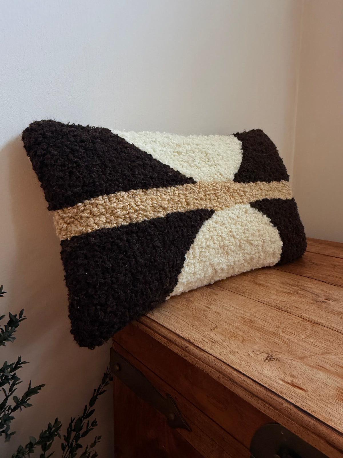 British wool + linen handmade cushions