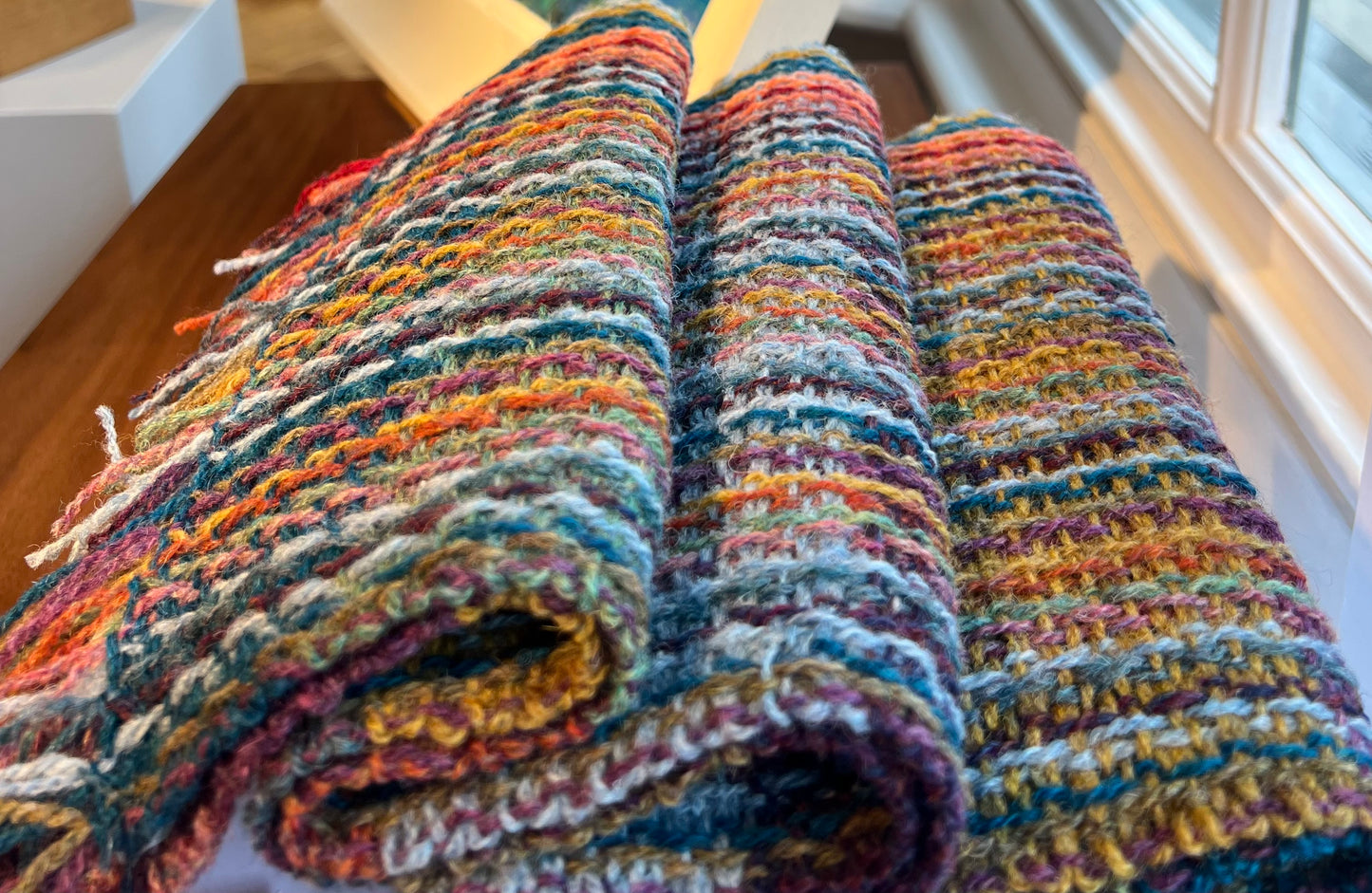 Handmade woven scarf