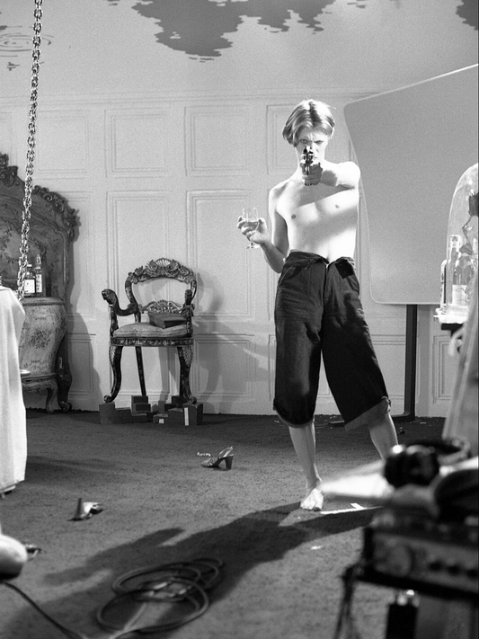 Shooting Bedroom Scene (unframed print)