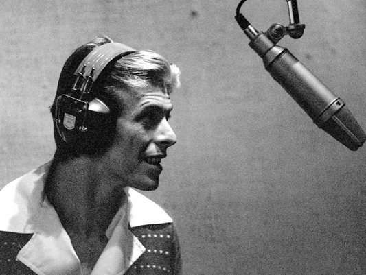 Recording Vocals (unframed print)