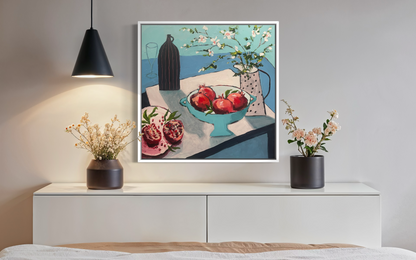Pomegranates And Blossom